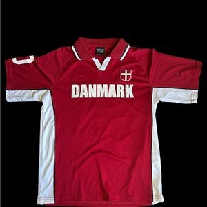 Denmark jersey, size small, memory sports, clean, no damage or stains